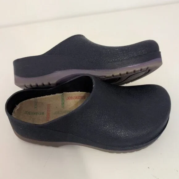 Birkenstock 36 Super Birki Clogs Womens Size 5/5.5 Blue Slip On Mules Casual - Picture 6 of 7